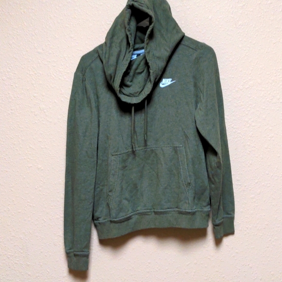 womens nike hoodie olive green